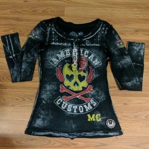 Affliction American Customs Shirt Large